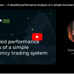 Detailed performance analysis of a simple low-latency trading system